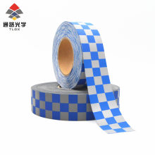 Sew on Blue White Reflective Tape for Clothing Cinta